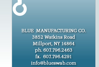 Blue Manufacturing Company - Glass Industry Cotton Swabs